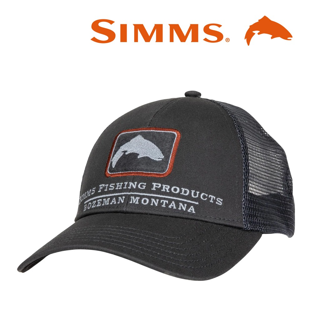 simms 심스 트라우트 아이콘 트럭커 캡 - 카본 (오리진루어 정식수입제품)