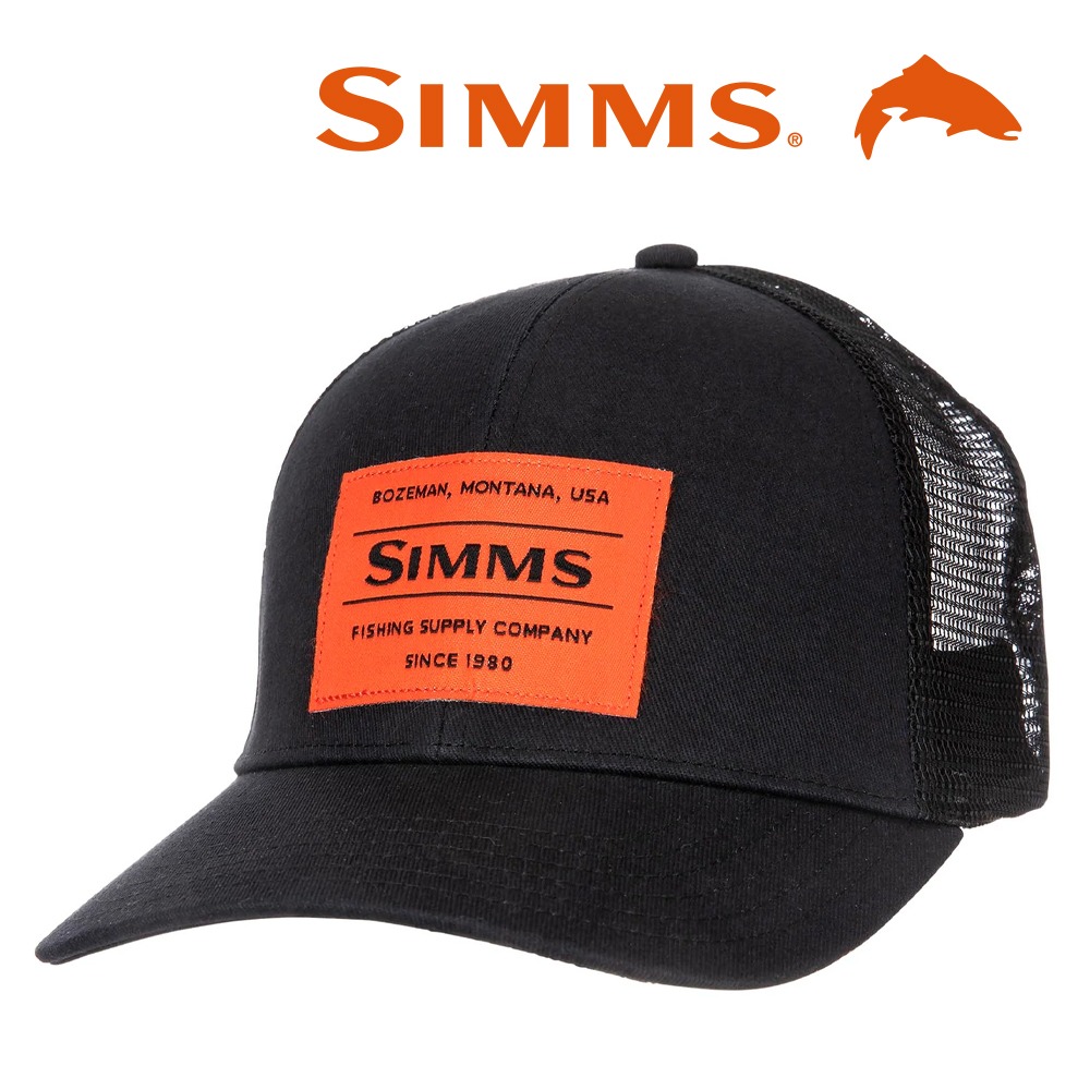 simms 심스 오리지날 패치 트럭커 캡- 블랙 (오리진루어 정식수입제품)