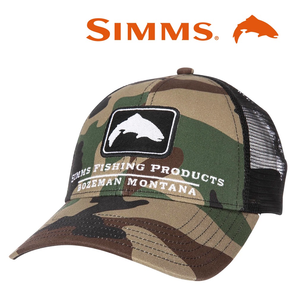 simms 심스 트라우트 아이콘 트럭커캡-  우드랜드 카모 (오리진루어 정식수입제품)