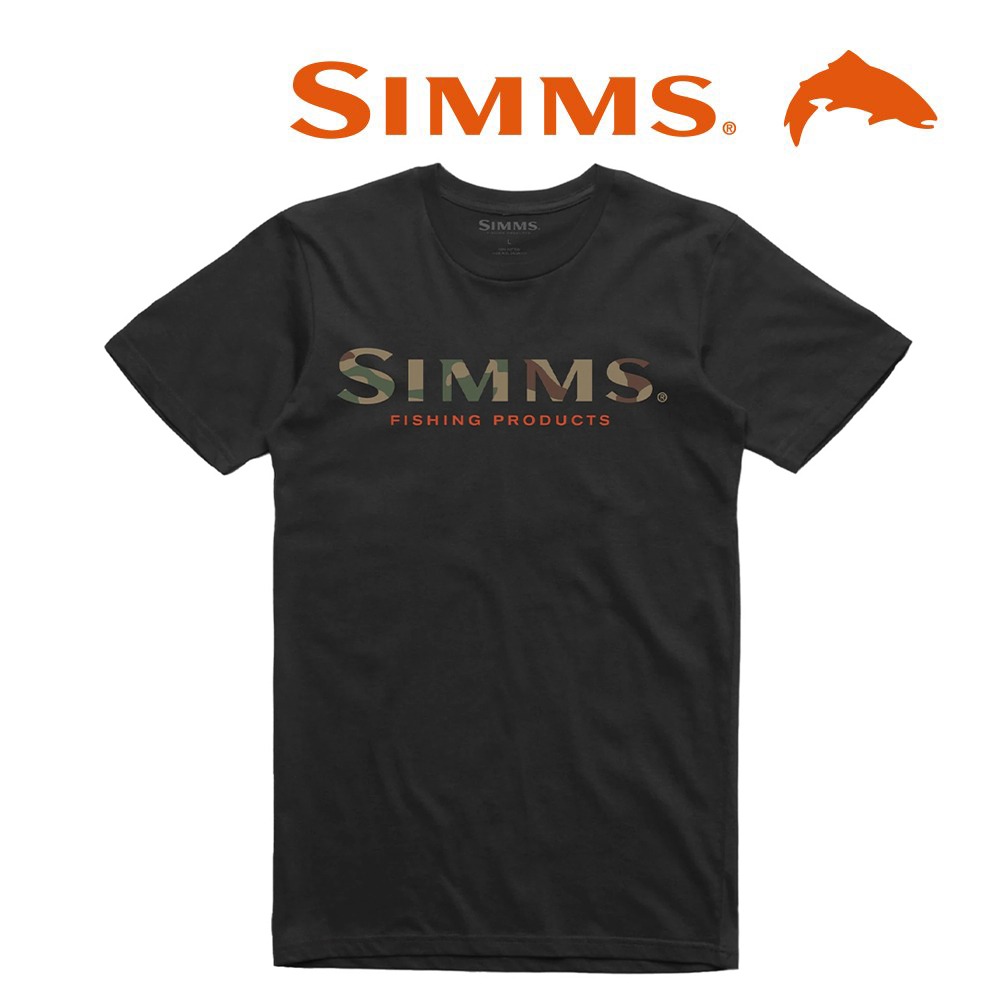simms 심스 로고 티셔츠-블랙 (오리진루어 정식수입제품)