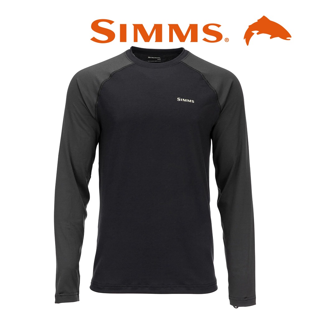 simms 심스 라이트웨이트 베이스레이어 탑 - 블랙 (오리진루어 정식수입제품)