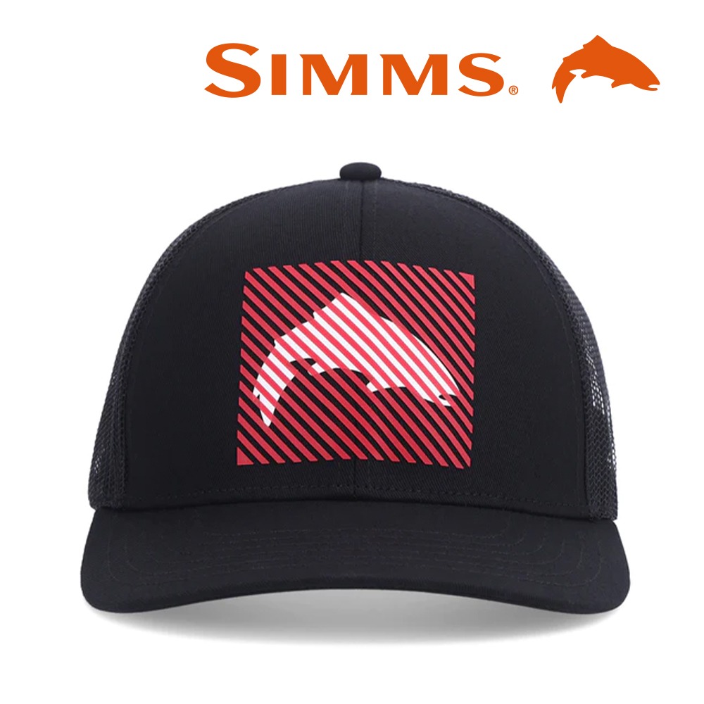 simms 심스 HD 로고 트럭커 캡 - 블랙 (오리진루어 정식수입제품)