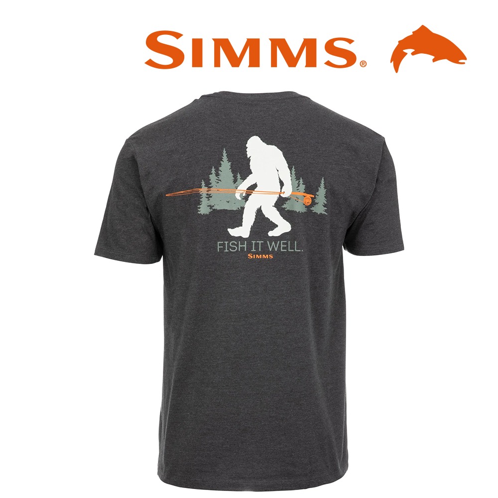 simms 심스 사스콰치 티셔츠 - 차콜헤더 (오리진루어 정식수입제품)