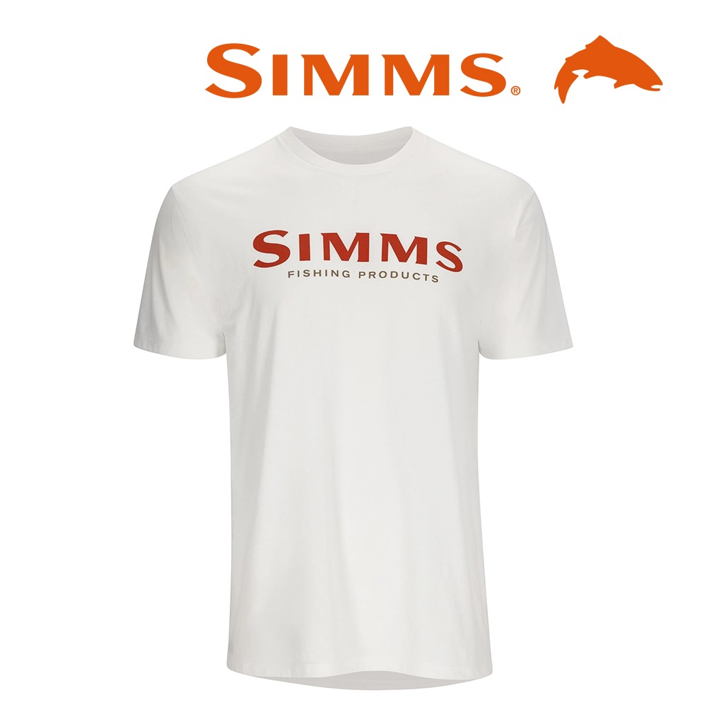 simms 심스 로고 티셔츠 - 화이트 (오리진루어 정식수입제품)