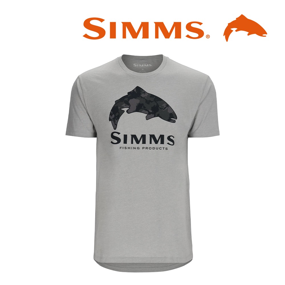 simms 심스 트라우트 레지먼트 카모 필 티셔츠 -신더 헤더 (오리진루어 정식수입제품)